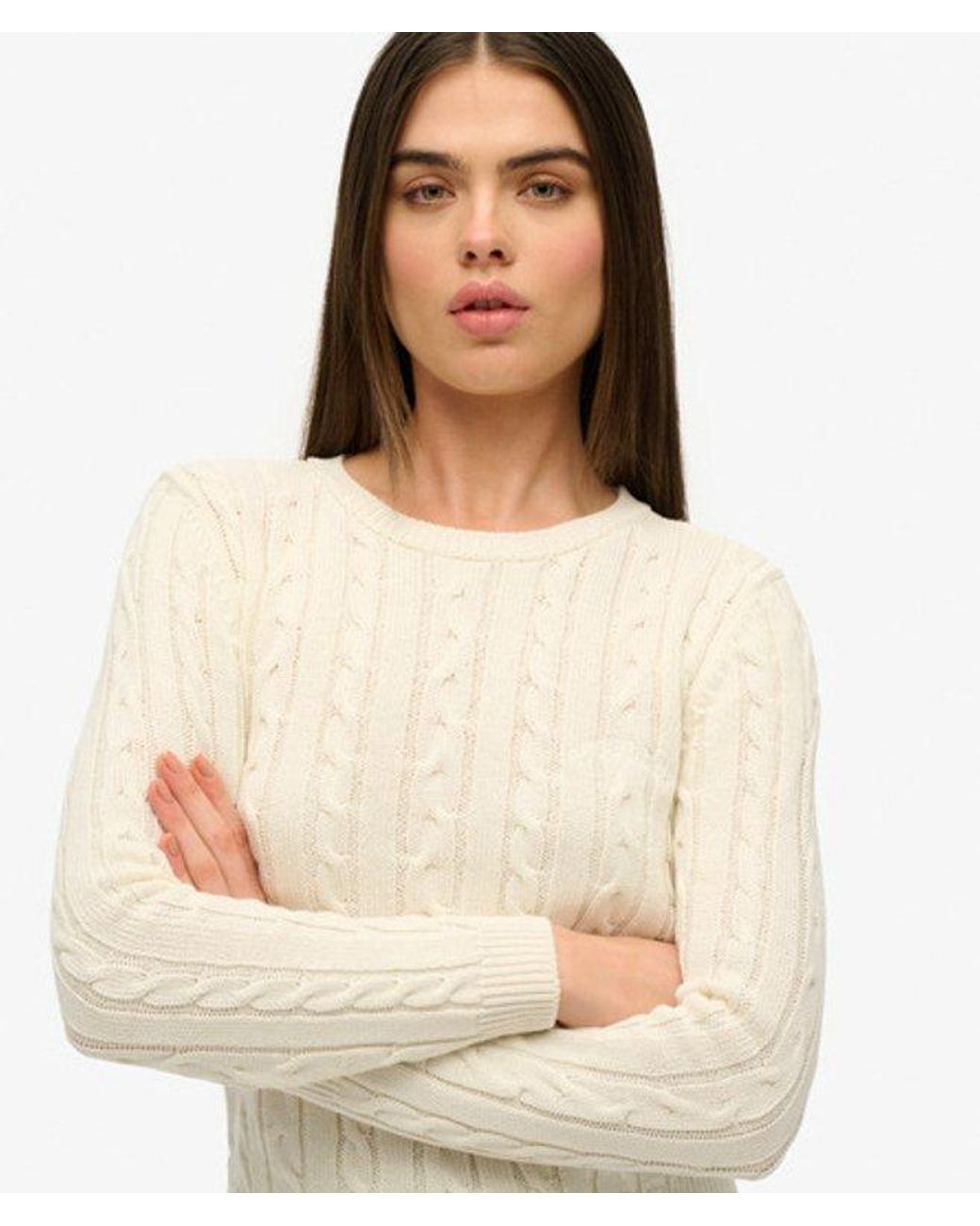 Superdry Green & Co Essentials Slim Cable Jumper