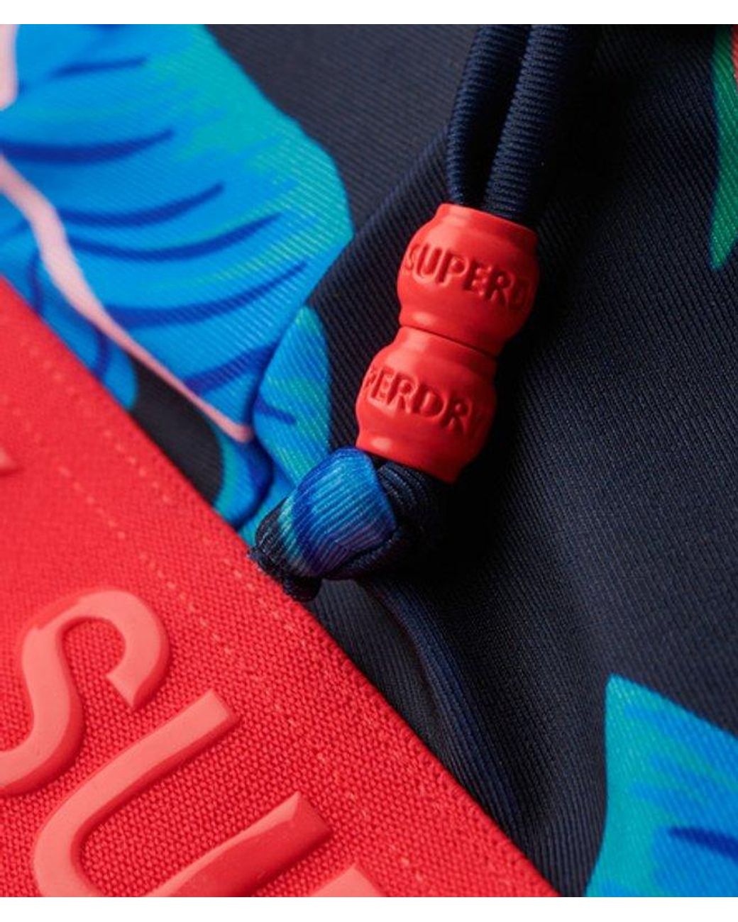 Superdry Blue & Co Logo Triangle Bikini Top