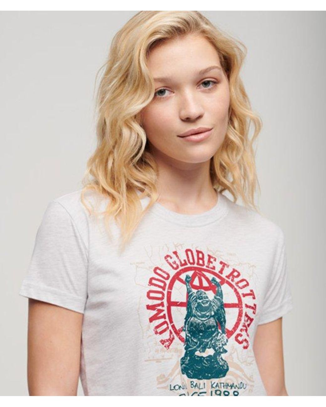 Superdry White & Co X Komodo Globetrotter Fitted T-shirt
