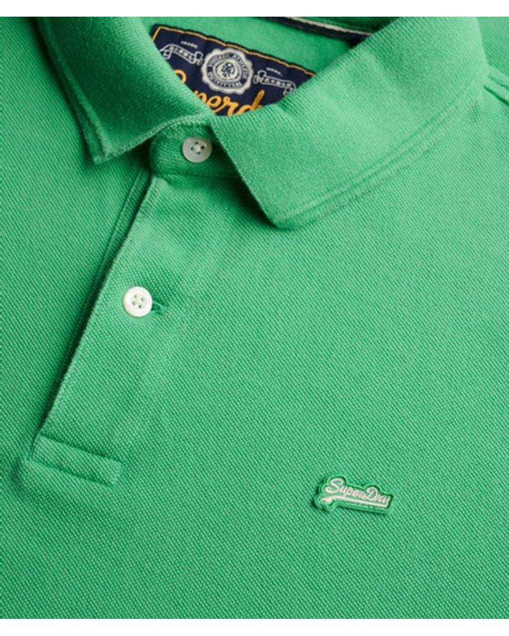 Superdry Green & Co Classic Pique Polo Shirt for men