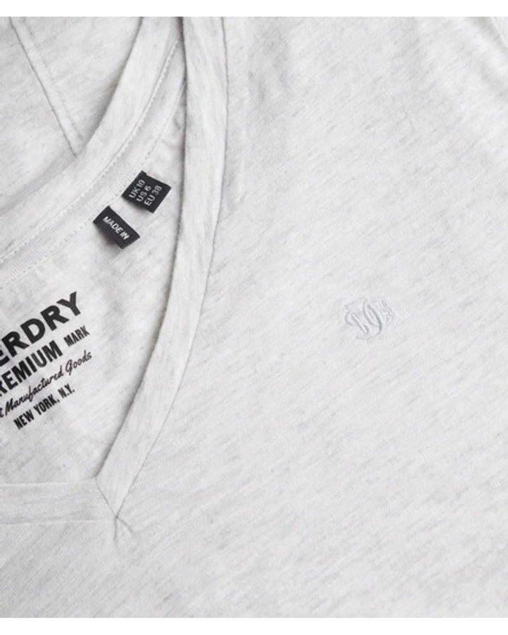 Superdry Brown & Co Studios Slub Embroidered T-shirt