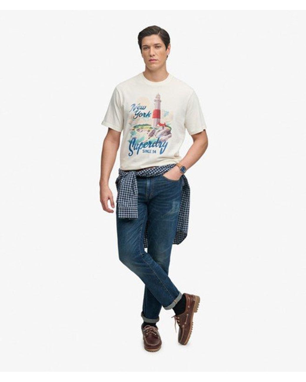 Superdry Blue & Co Maritime Loose T-shirt for men