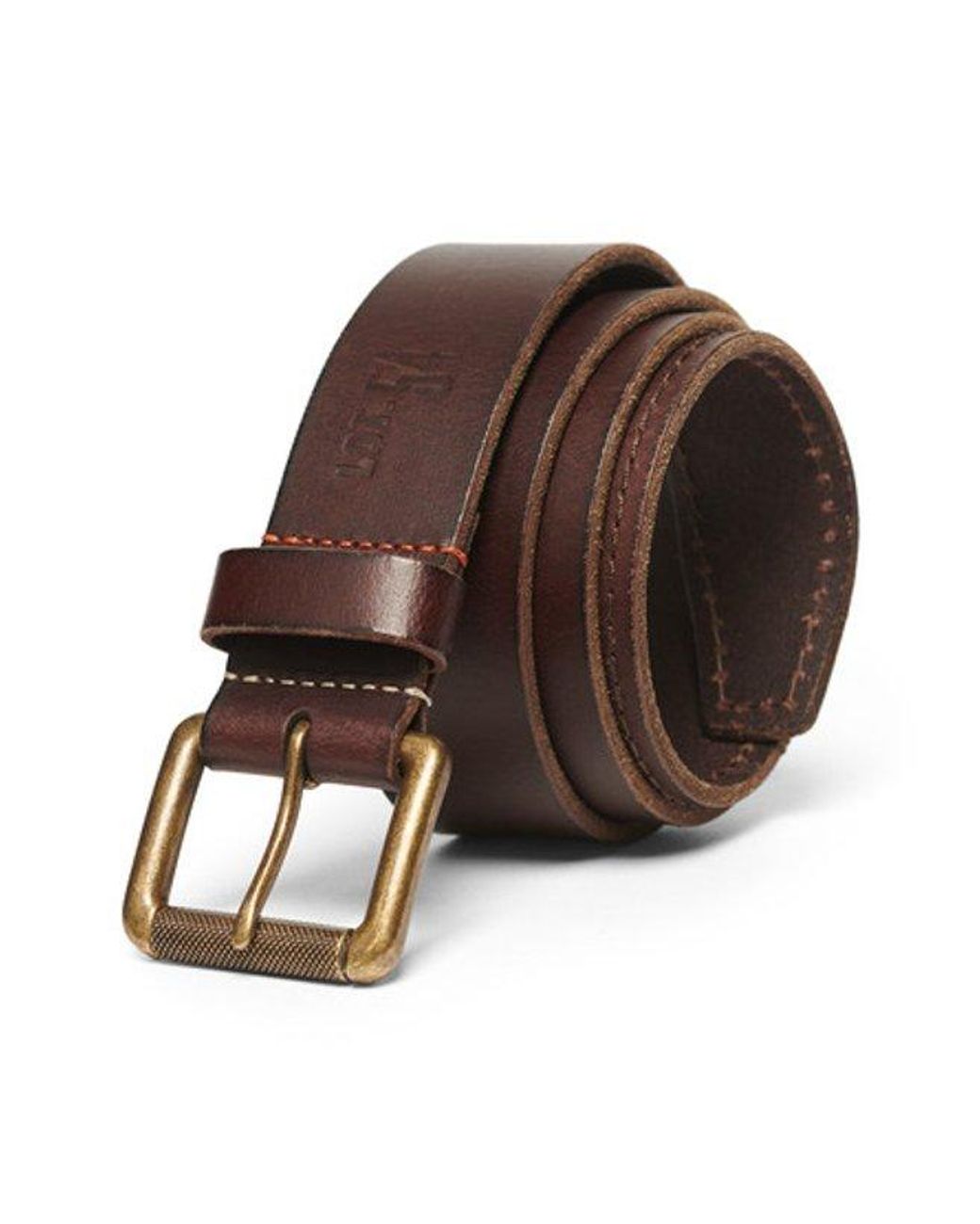 Superdry Brown Branded Buckle Goods Belt for men