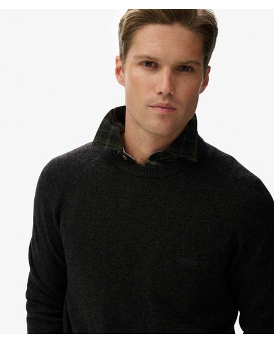 Superdry Black & Co Wool Blend Jumper for men