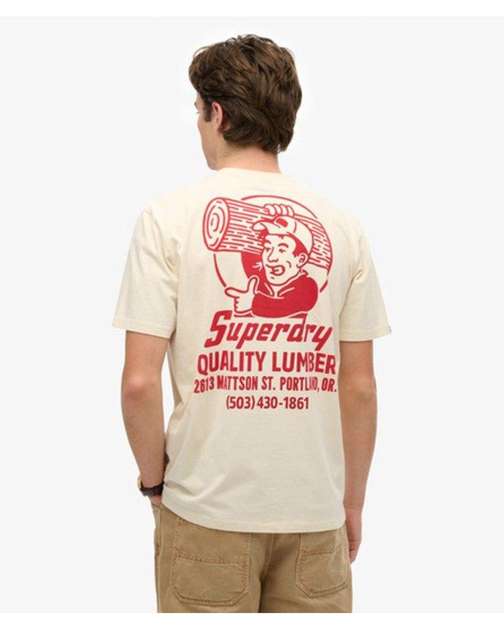 Superdry White & Co Trade Tools Loose T-shirt for men