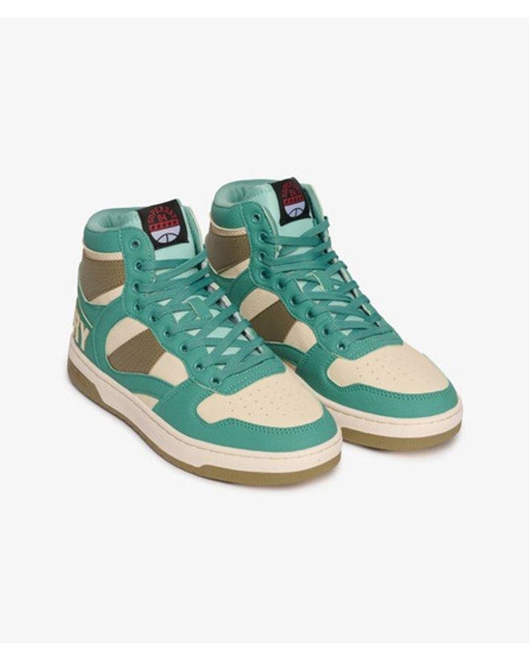 Superdry Green & Co Jump High Top Trainers