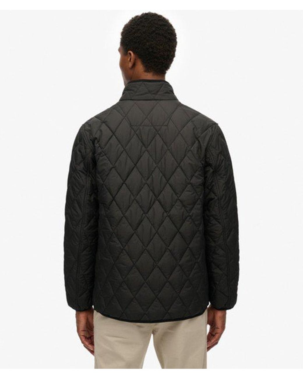 Superdry Black & Co Quilted Estate Jacket for men
