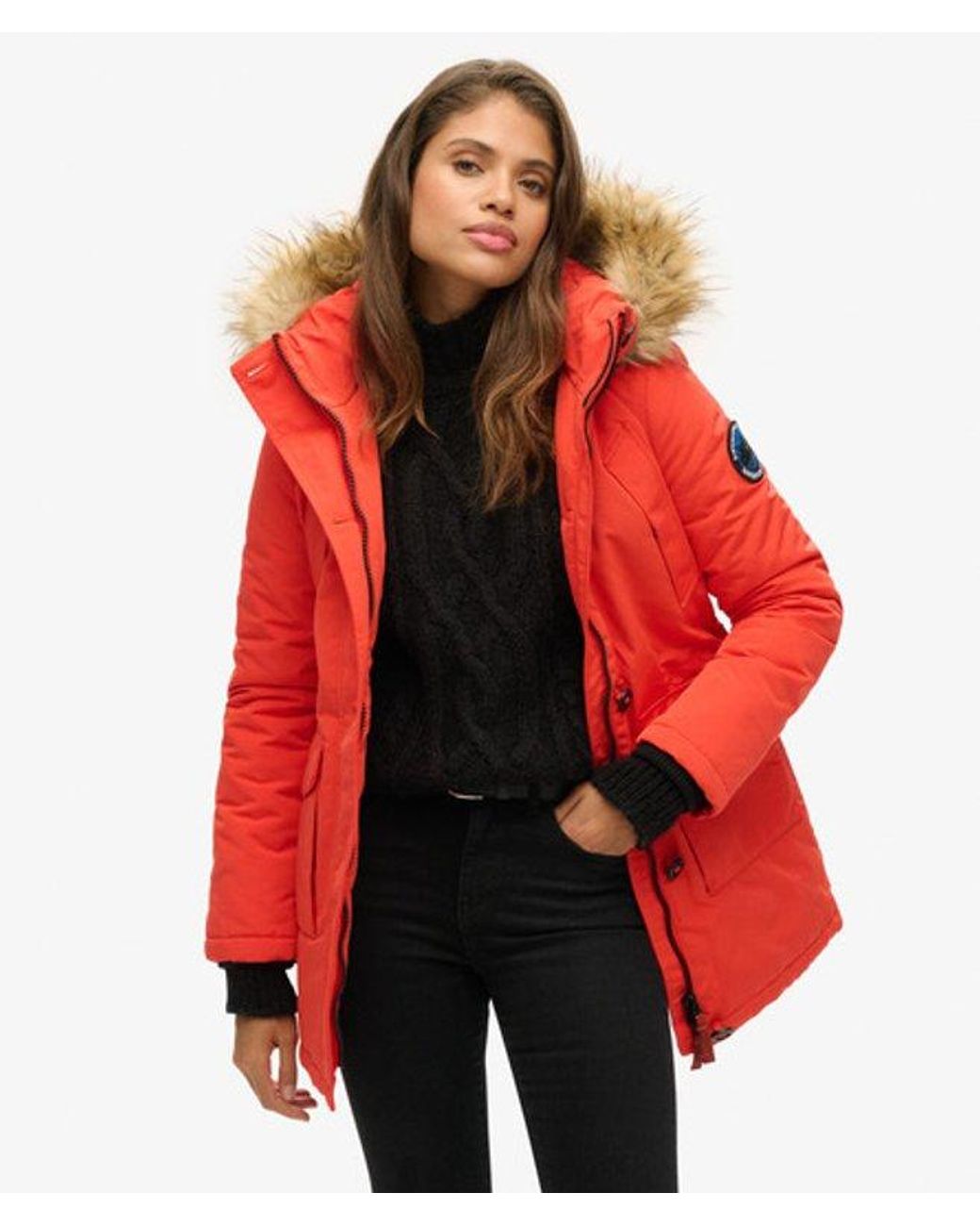 Superdry Red & Co Everest Classic Parka Coat
