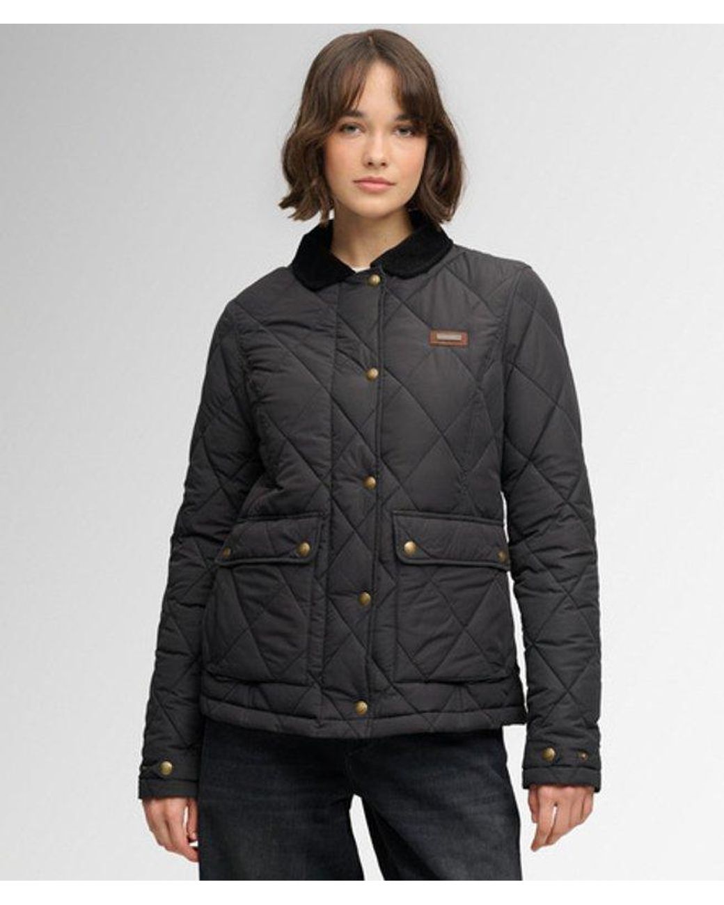 Superdry Black & Co Cord Trimmed Liner Jacket