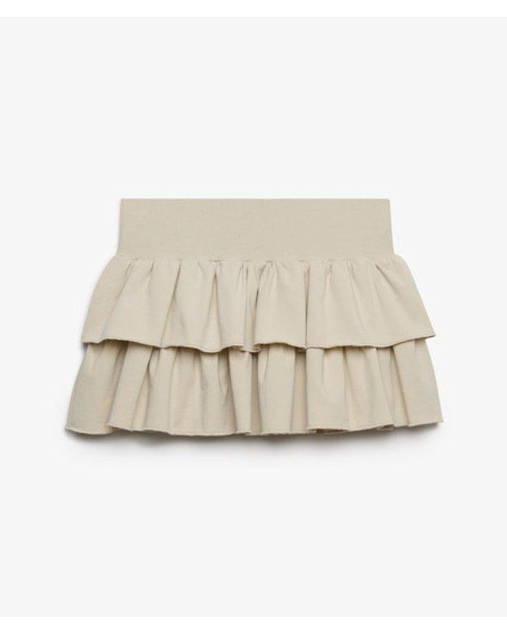 Superdry Blue Bench X & Co Bench Low Rise Tiered Skirt