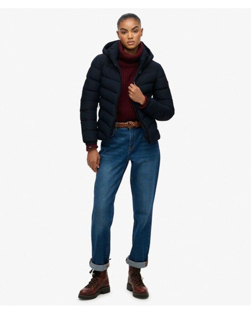 Superdry Blue & Co Hooded Fuji Padded Jacket