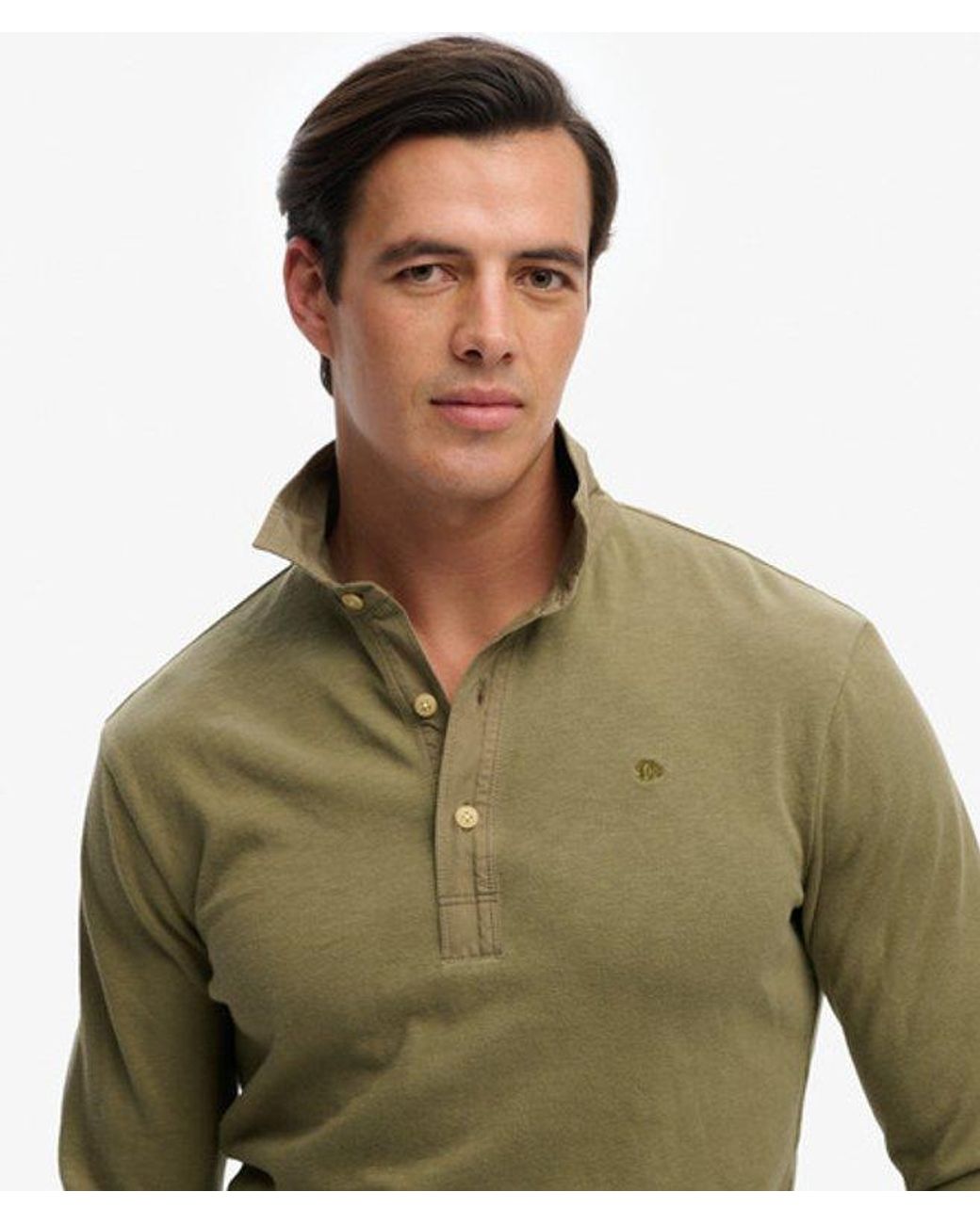 Superdry Green & Co Classic Preppy Long Sleeved Top for men