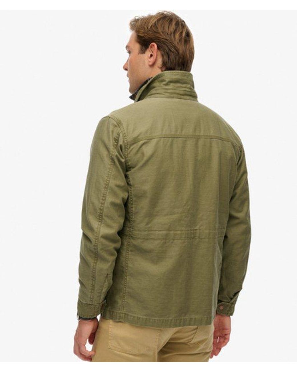 Superdry Green Collared M65 Jacket for men
