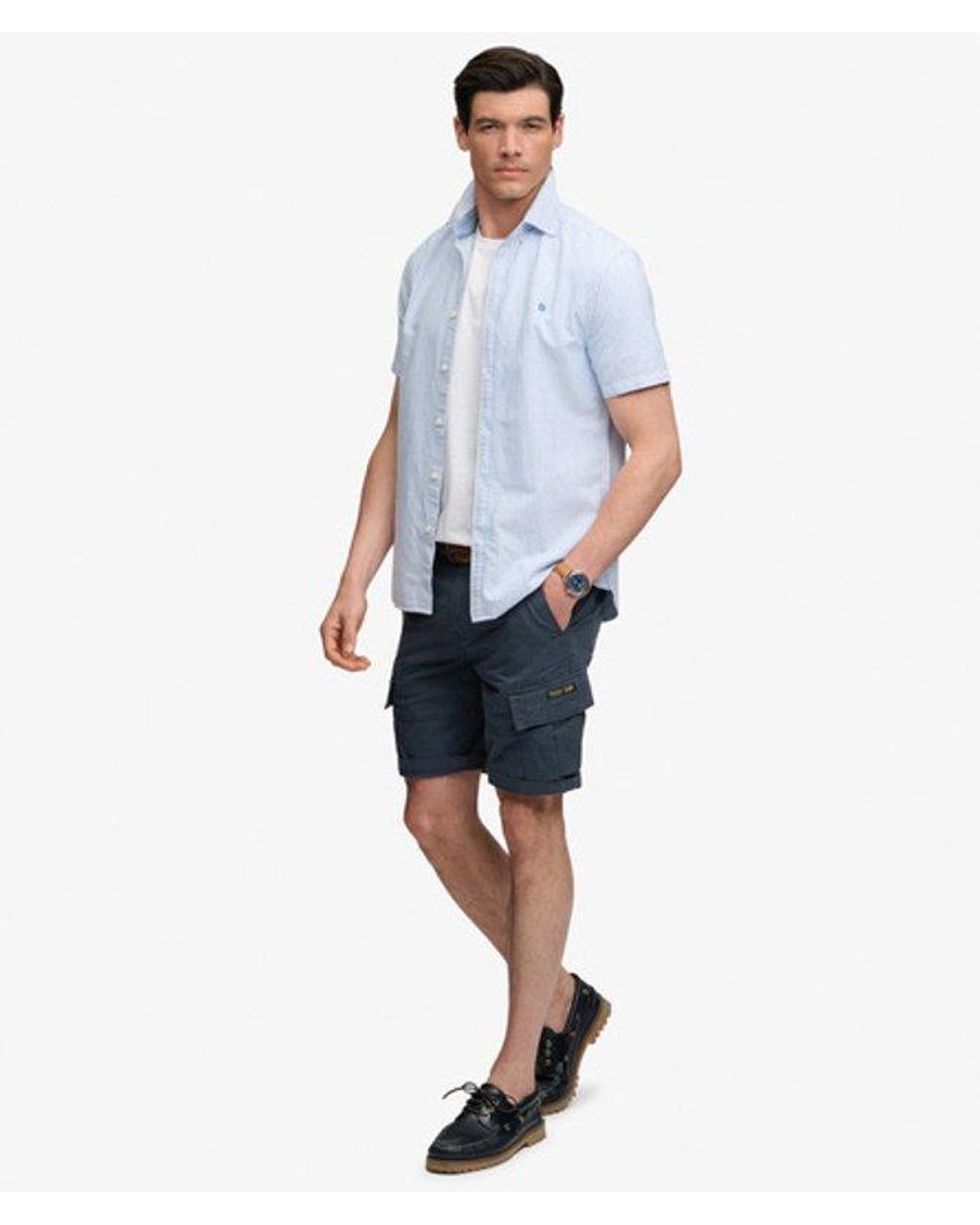 Superdry Blue & Co Vintage Core Cargo Shorts for men
