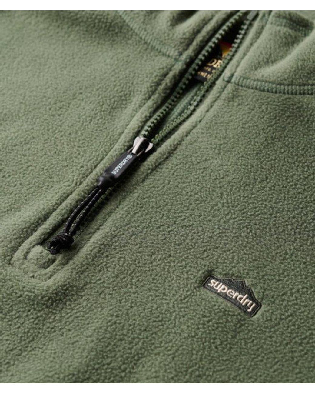 Superdry Green & Co Polar Fleece Half Zip Jumper