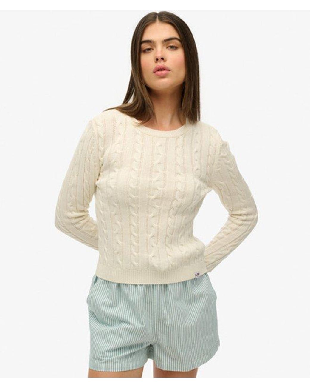 Superdry Green & Co Essentials Slim Cable Jumper