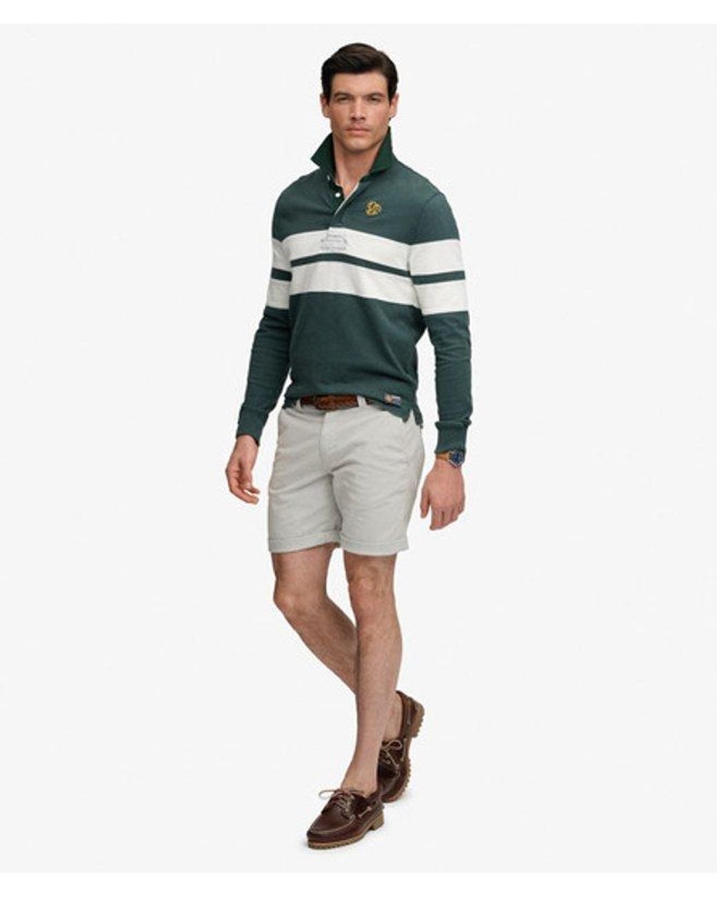 Superdry Utility Chino Shorts Normale Pasvorm in het Gray voor heren