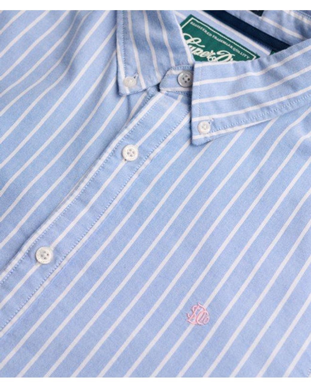 Superdry Blue & Co Classic Oxford Long Sleeve Shirt for men