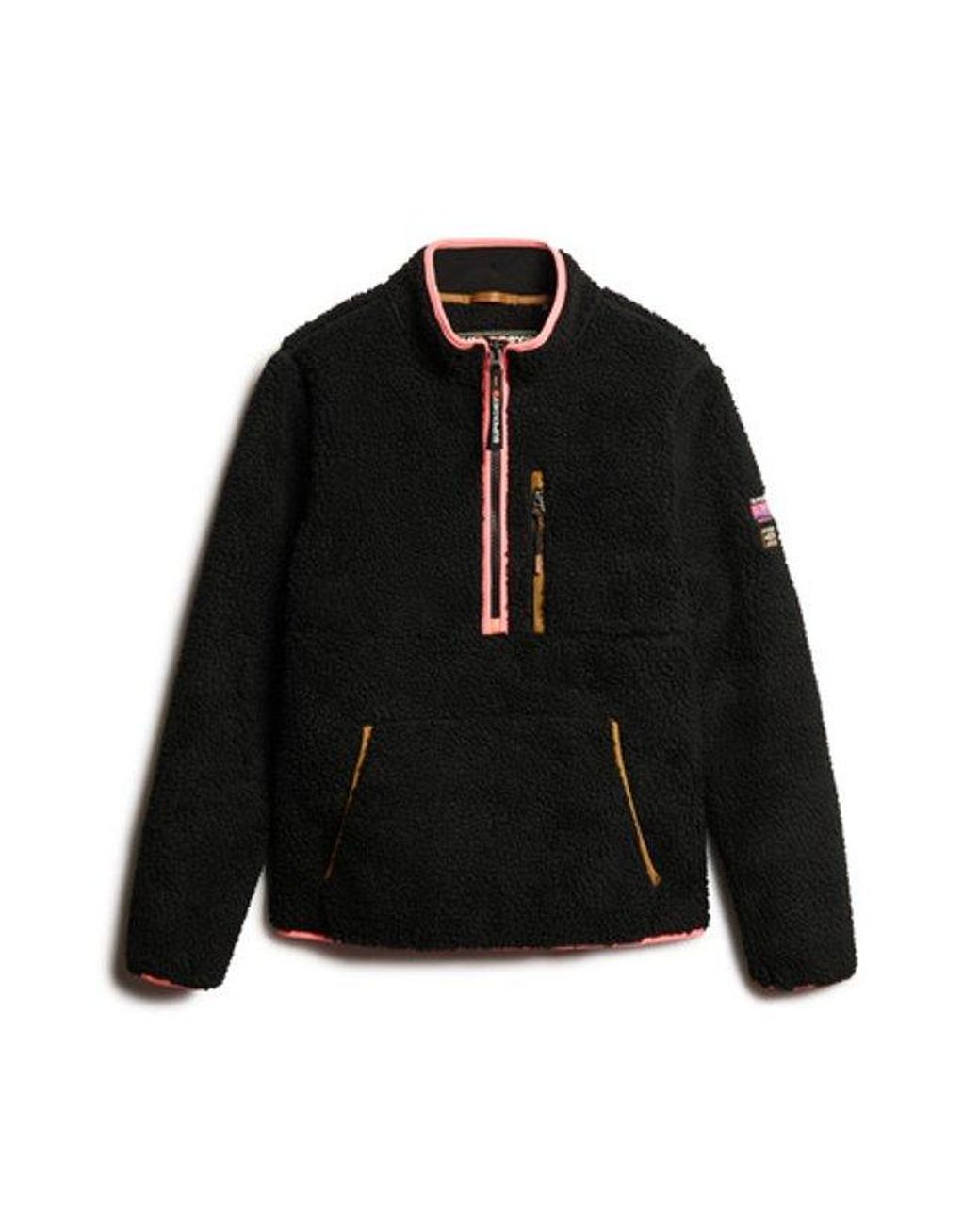 Superdry Black & Co Outdoor Half Zip Fleece