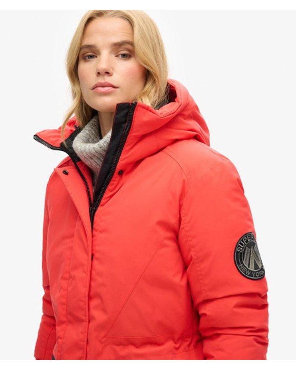 Superdry Red & Co City Padded Parka Jacket