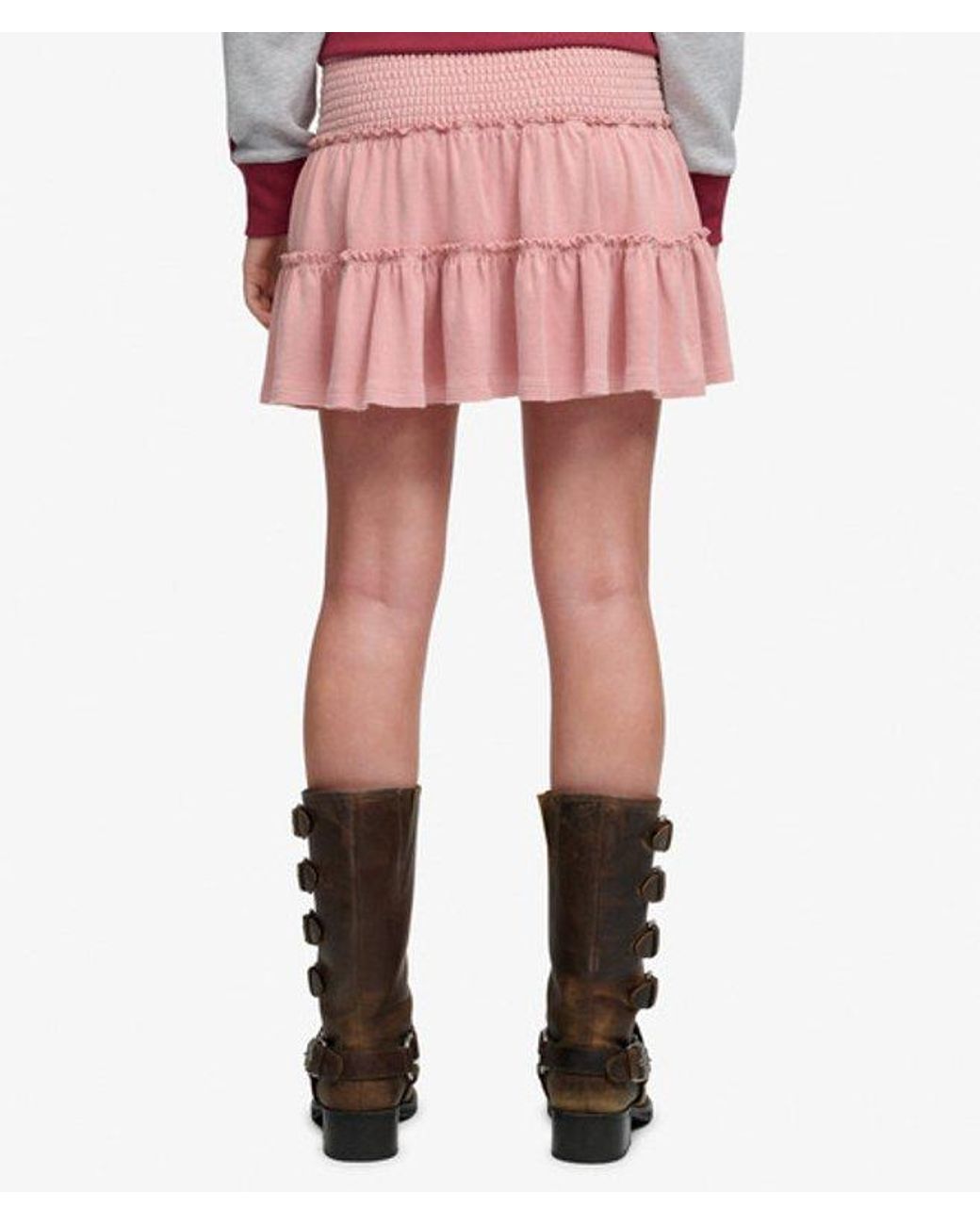 Superdry & Co Tiered Jersey Mini Skirt
