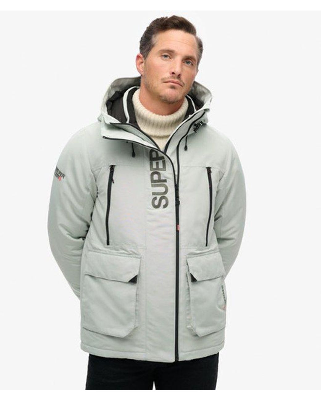 Superdry Gray & Co Hooded Ultimate Embroidered Sd Windbreaker Jacket for men