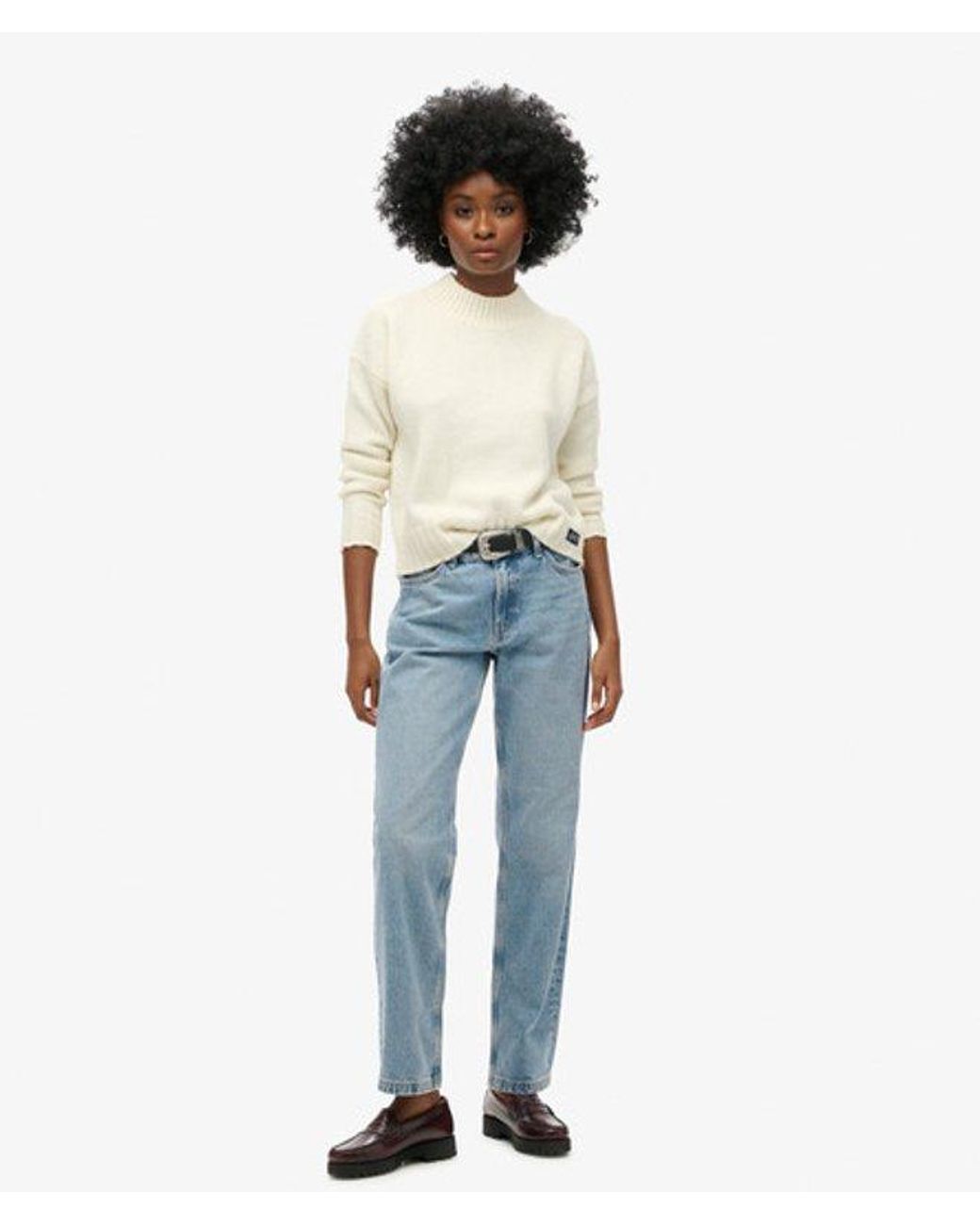 Superdry Blue & Co Mid Rise Straight Leg Jean