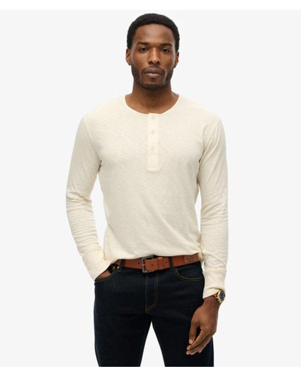 Superdry White & Co The Merchant Store - Henley Lightweight Top for men
