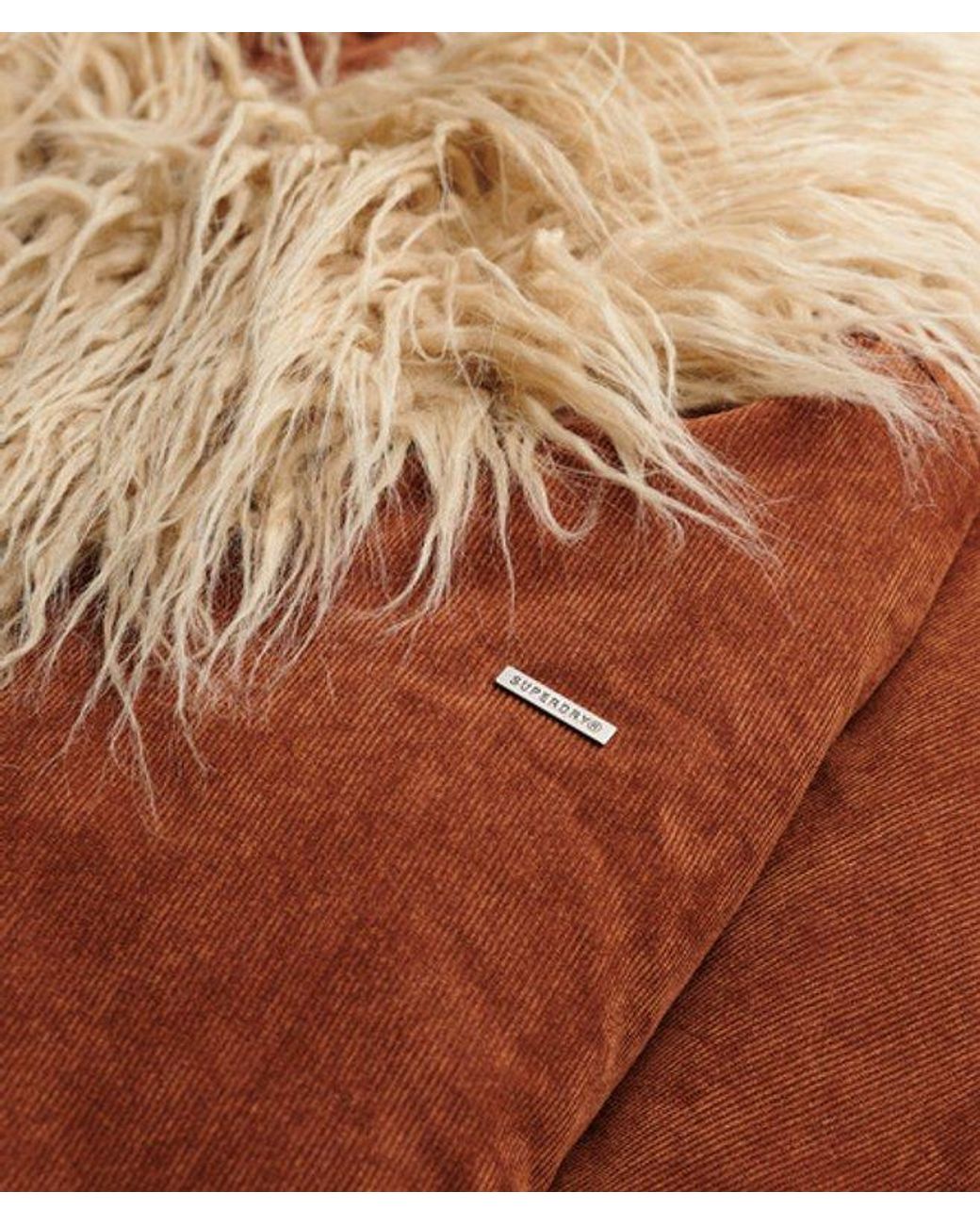 Superdry Brown Long Afghan Coat