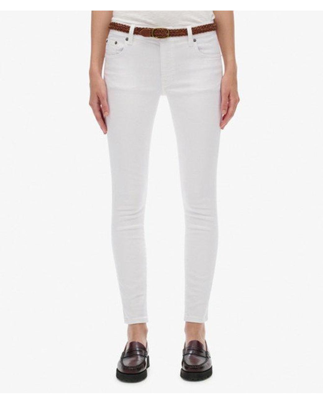 Superdry White & Co Mid Rise Skinny Jeans