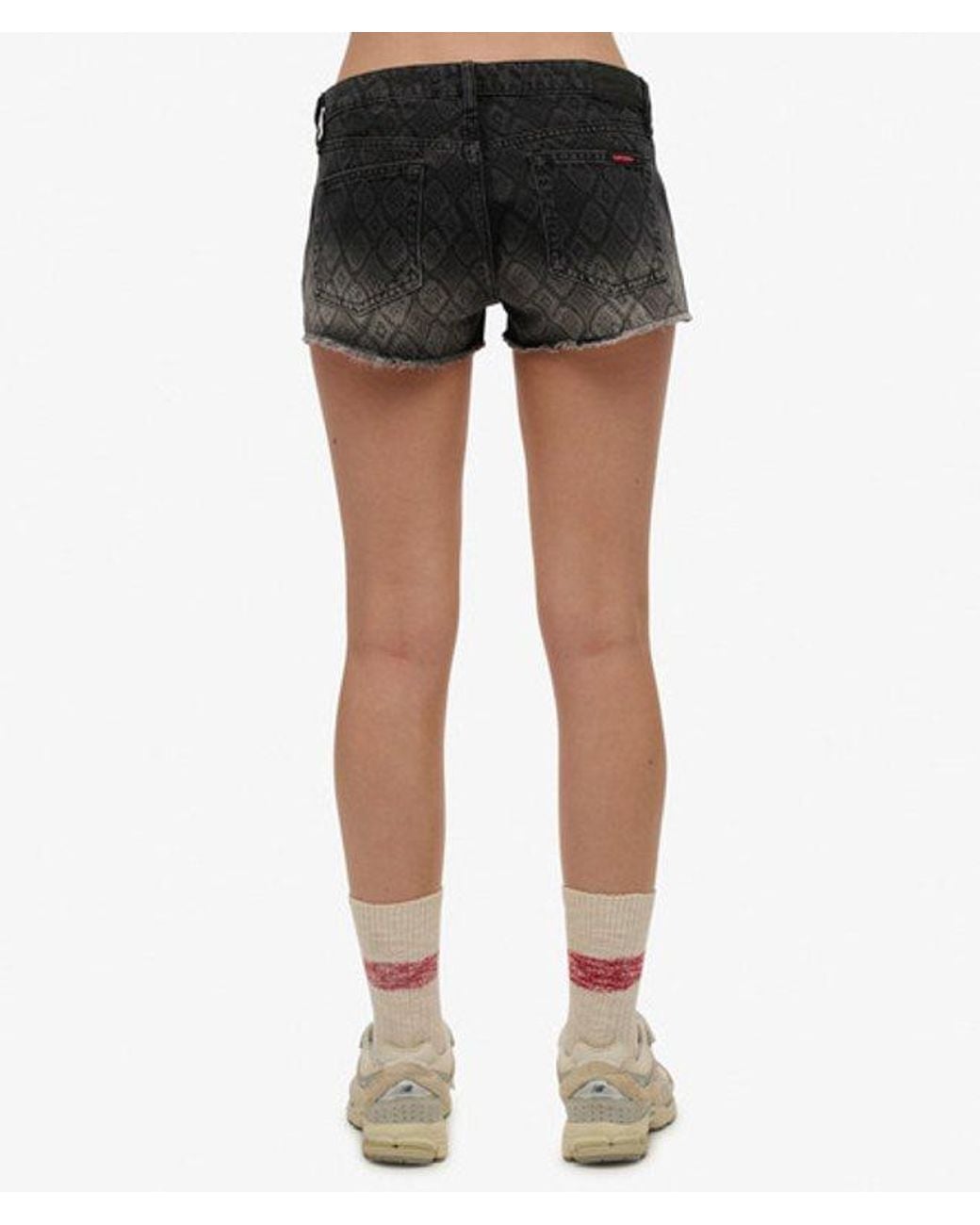 Superdry Black & Co Denim Hot Shorts