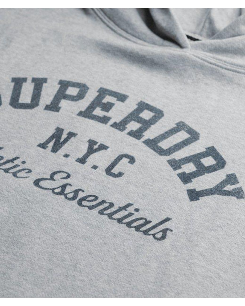 Superdry Gray & Co Athletic Essentials Relaxed Hoodie