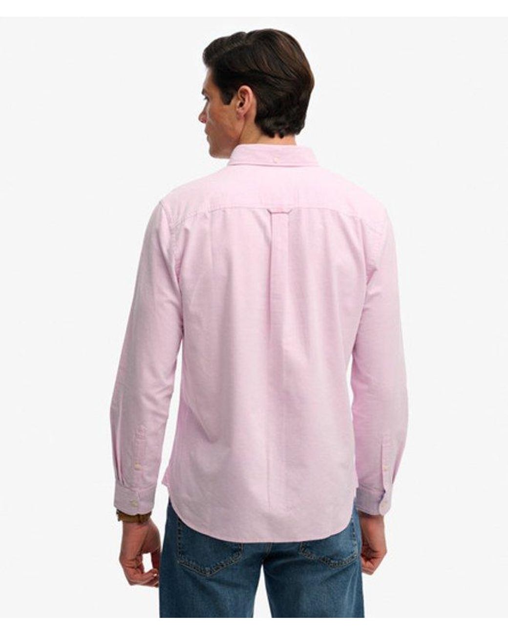 Superdry Red & Co Preppy Oxford Long Sleeve Shirt for men