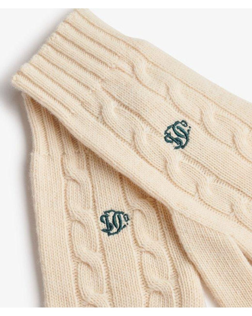 Superdry Natural Premium Cable Gloves