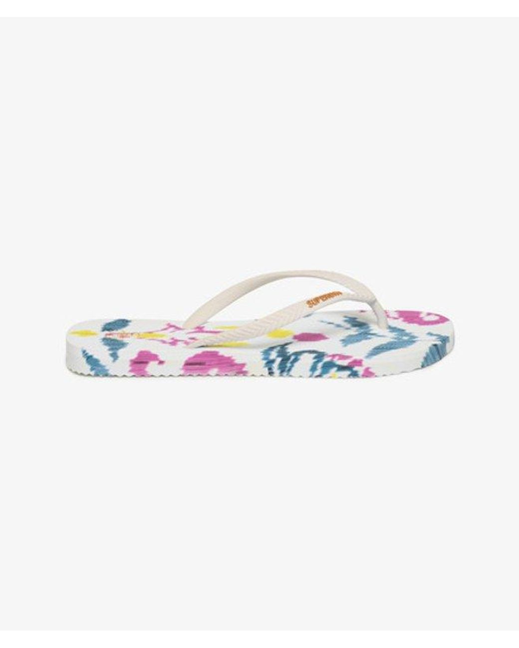 Superdry White & Co All Over Print Flip Flops