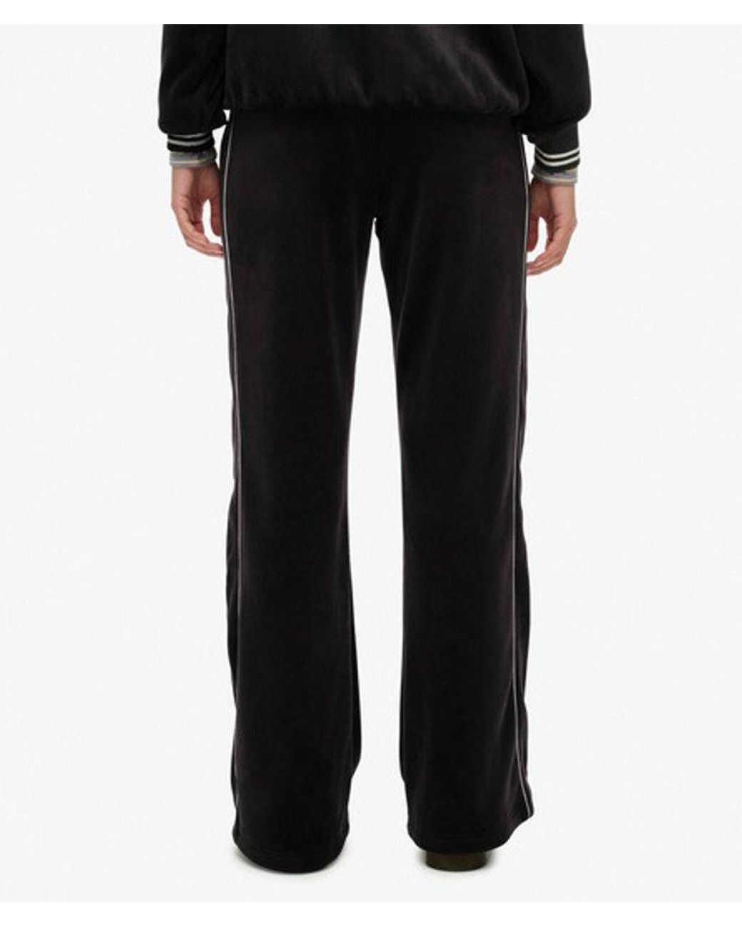 Superdry Black & Co Country Club Velour Straight joggers