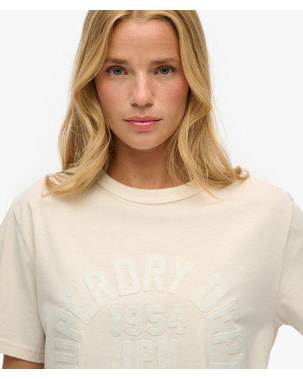 Superdry White & Co Athletic Tonal Oversized T-shirt