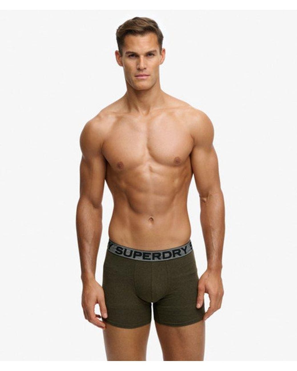 Superdry Green Boxer Triple Pack for men