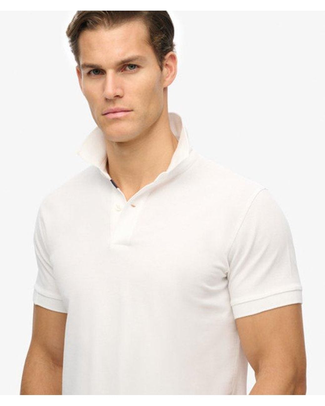 Superdry White & Co City Pique Polo Shirt for men
