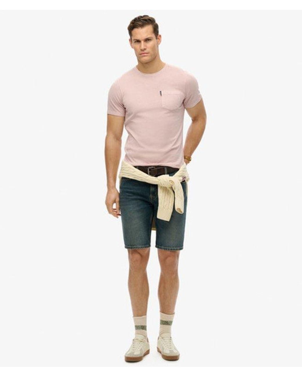 Superdry Pink & Co Classic Essential Pocket T-shirt for men