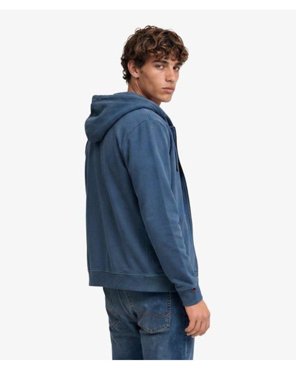 Superdry Blue & Co Essential Logo Zip Hoodie for men