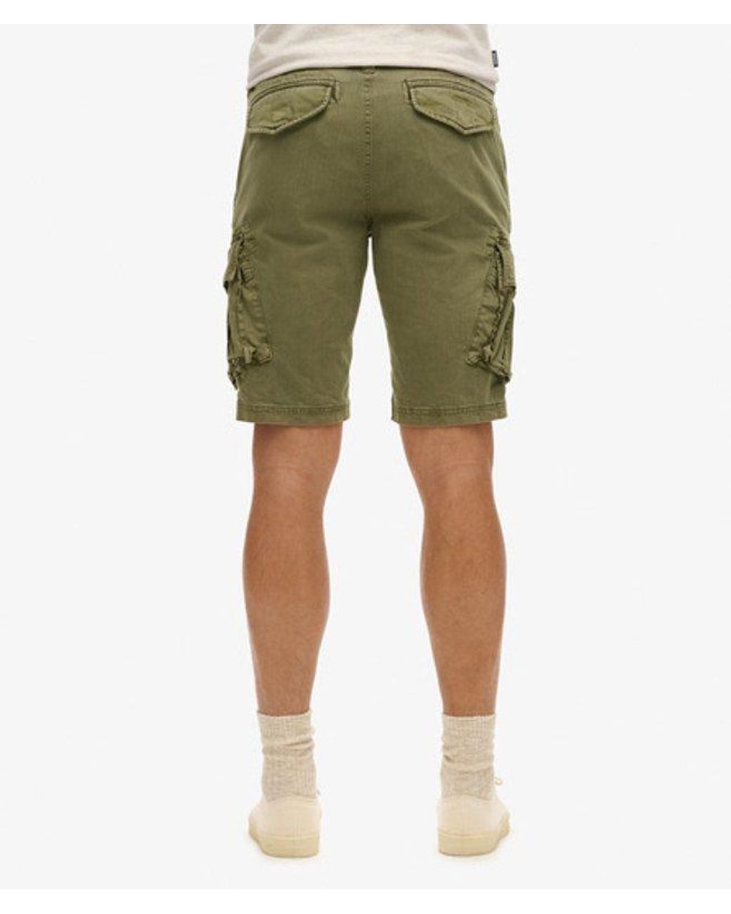 Superdry Core Cargo Short Relaxed Pasvorm in het Natural voor heren