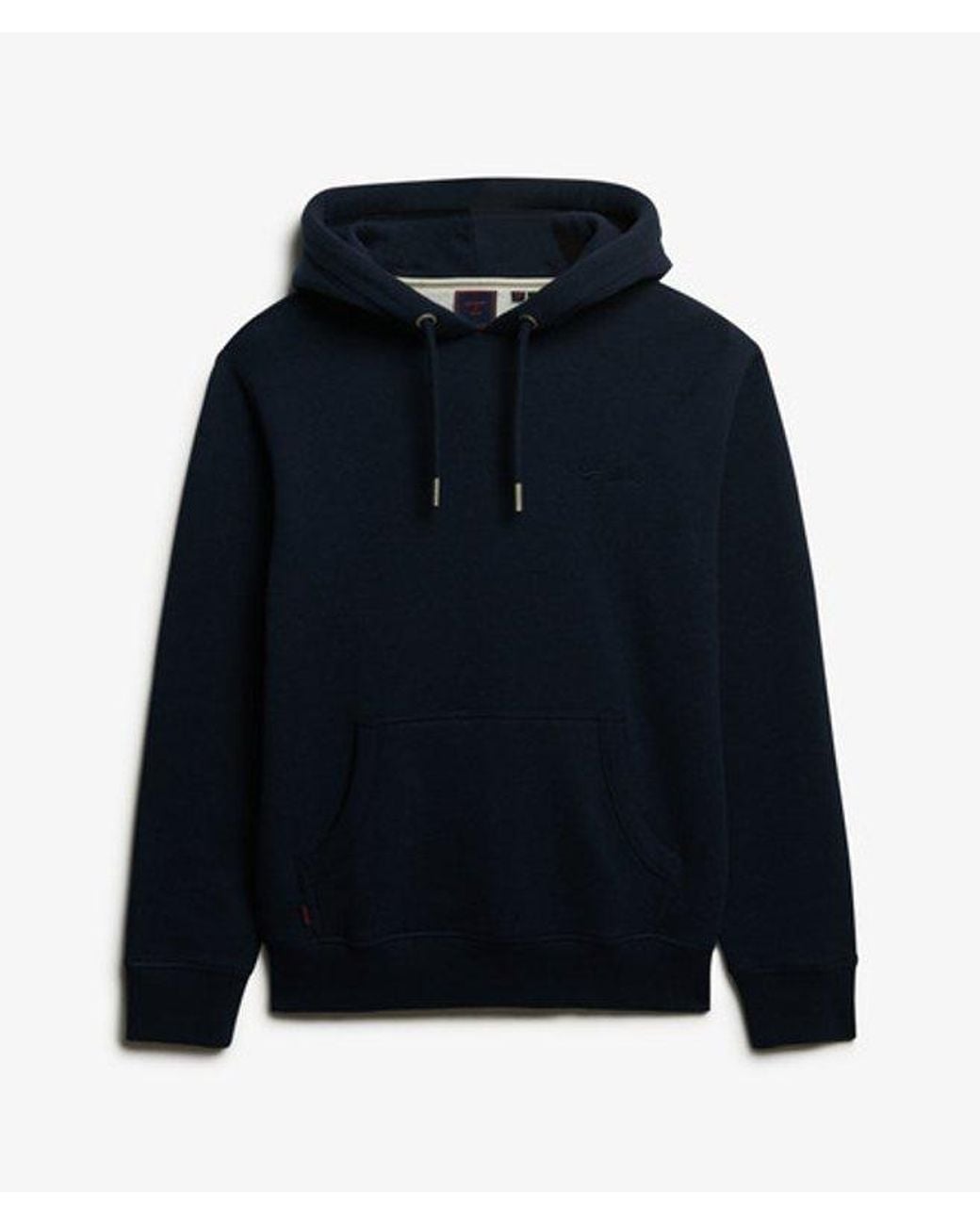Superdry Blue & Co Vintage Logo Embroidered Hoodie for men
