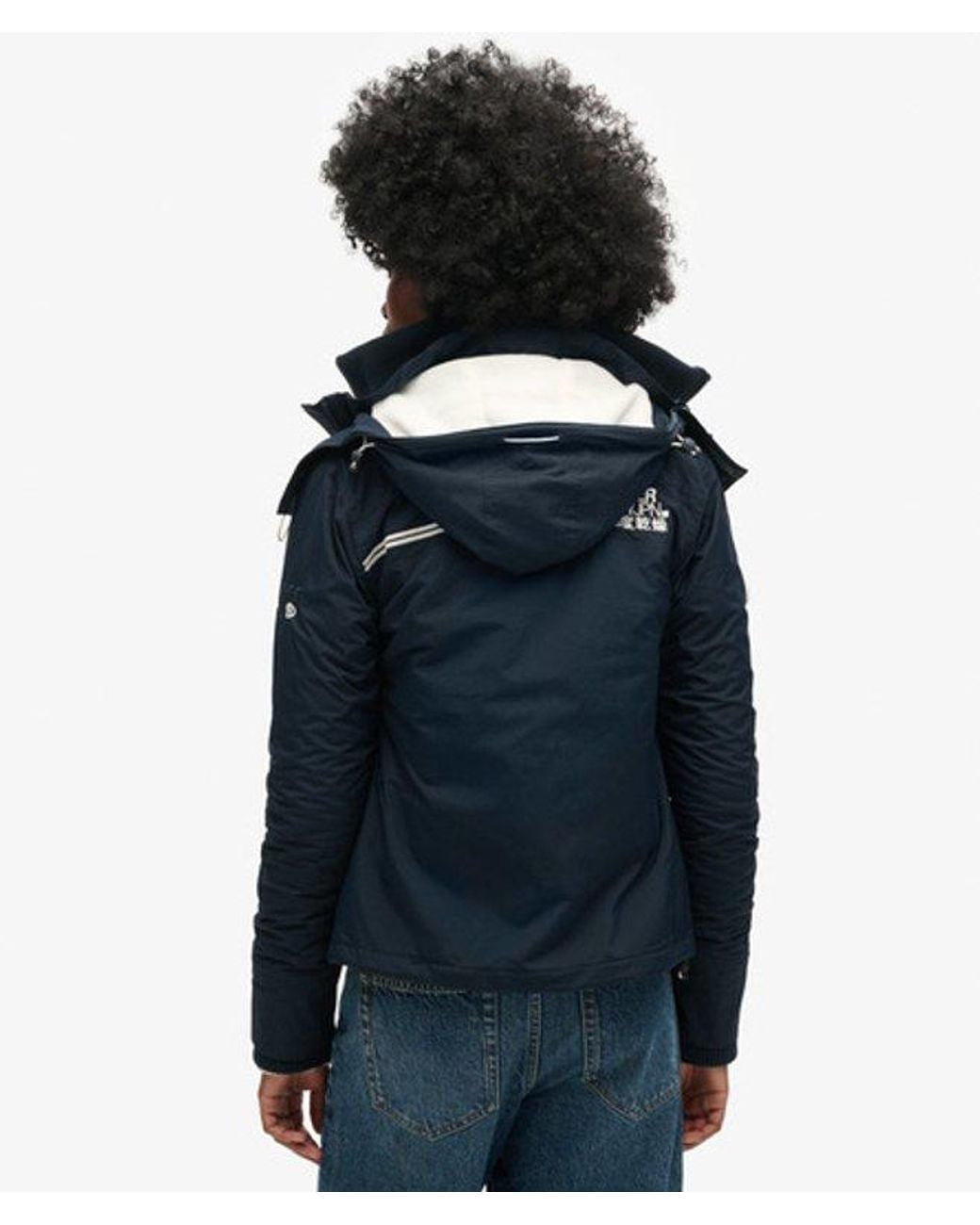 Superdry Blue & Co Pop Zip Hooded Arctic Sd-windcheater Jacket