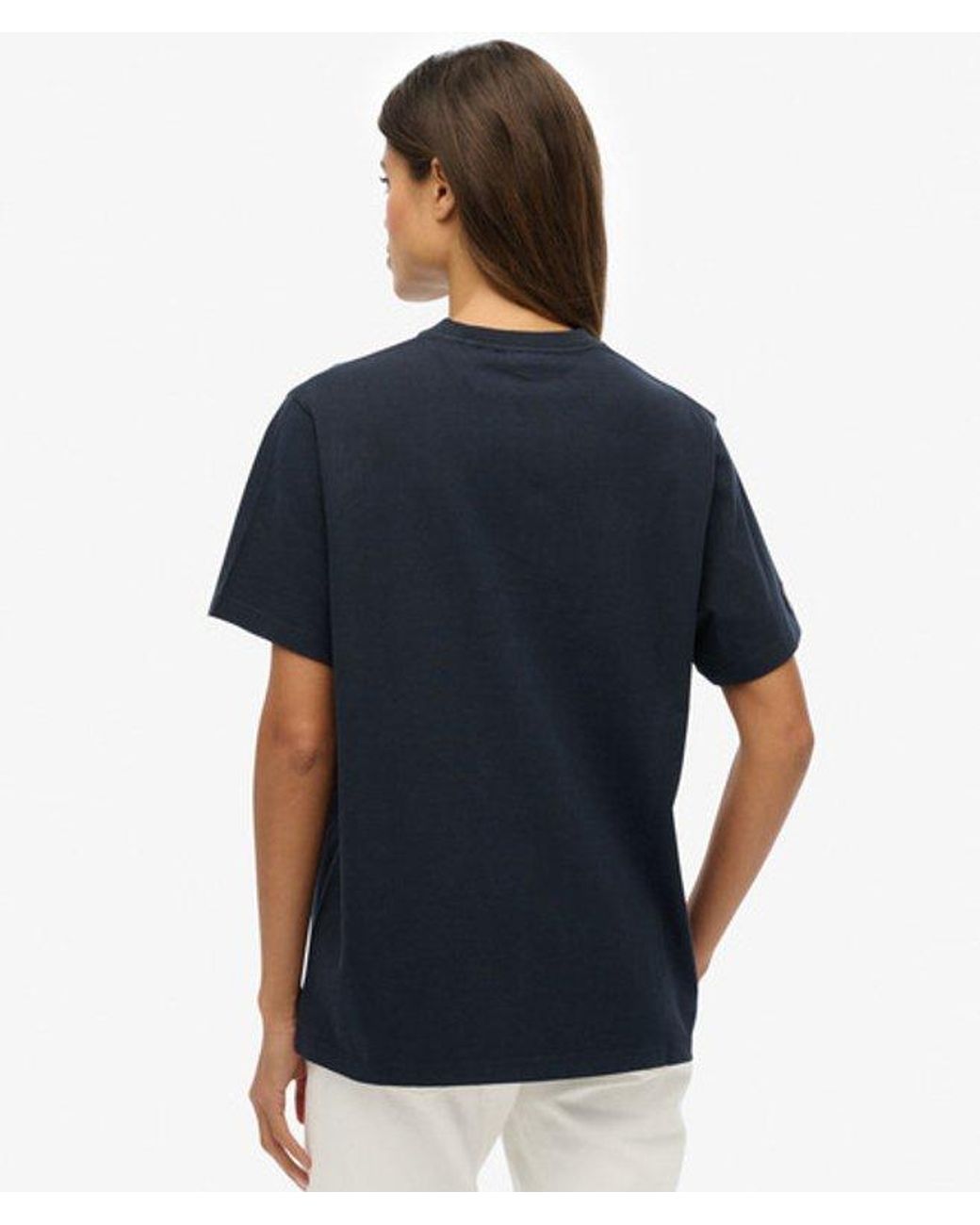 Superdry Blue & Co Athletic Essentials Oversized T-shirt
