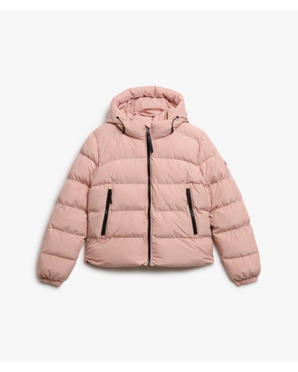 Superdry Blue & Co Hooded Sports Puffer Jacket