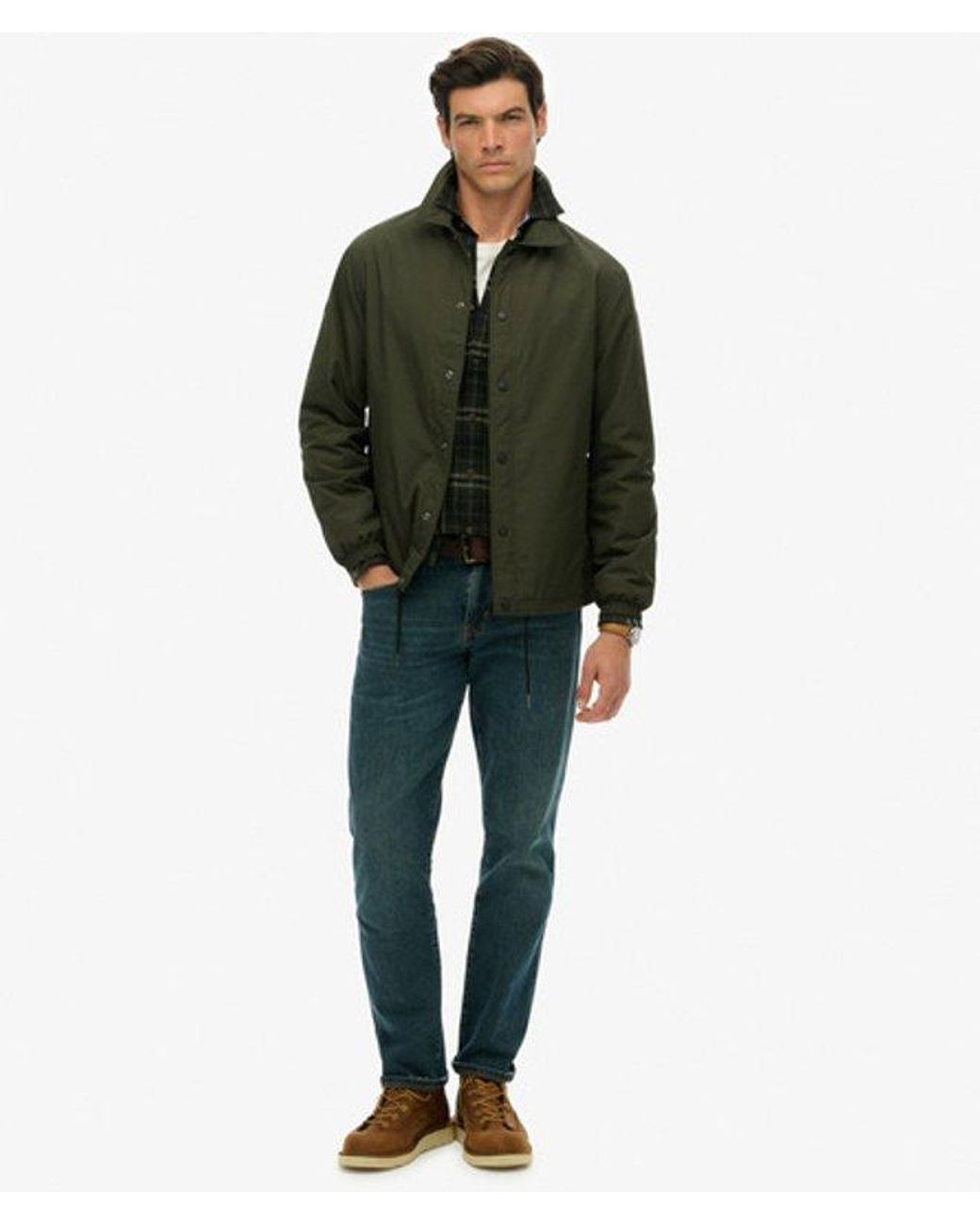 Superdry Green & Co Nylon Coach Jacket for men