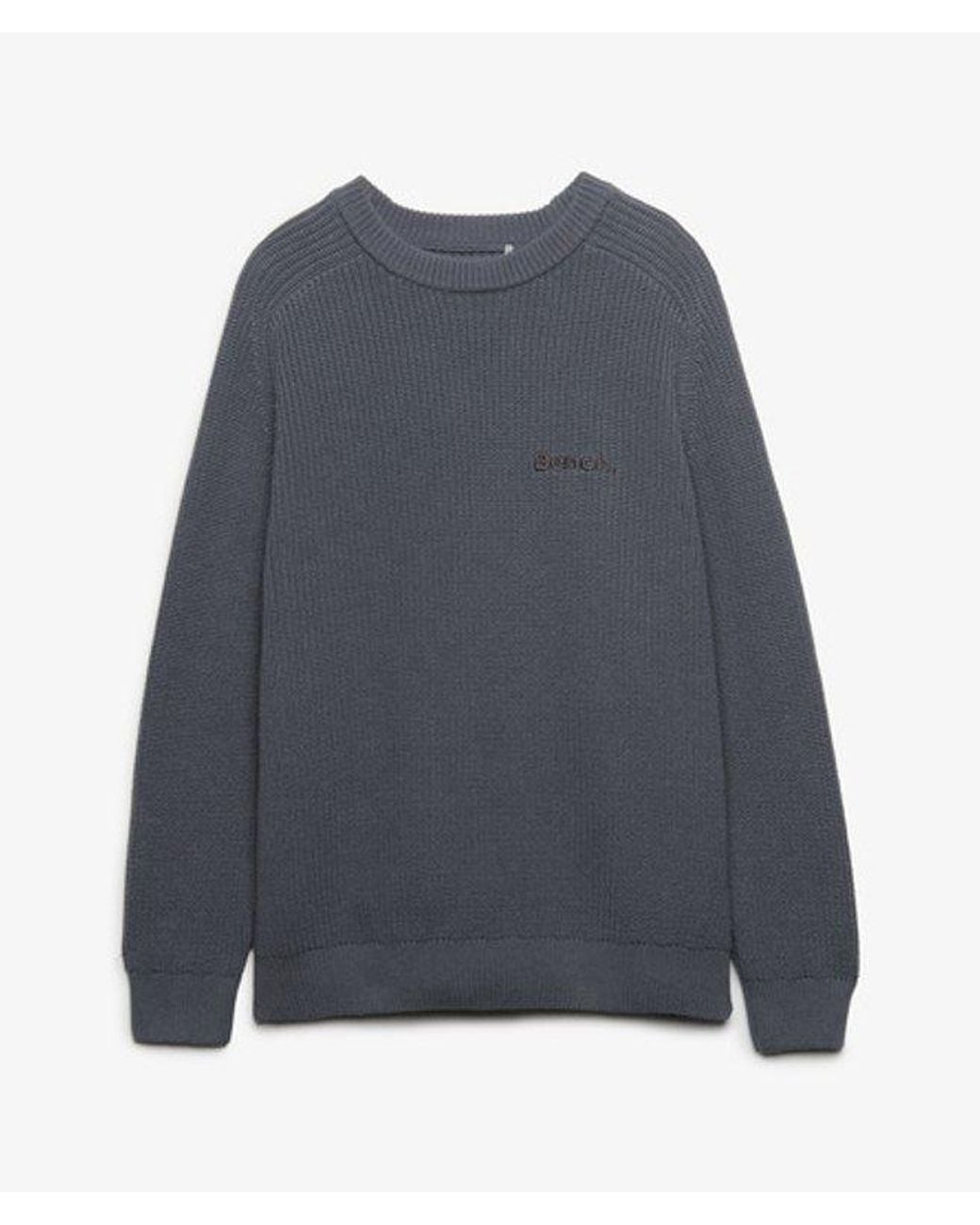 Superdry Gray Bench X & Co Bench Ribbed Boxy Jumper for men