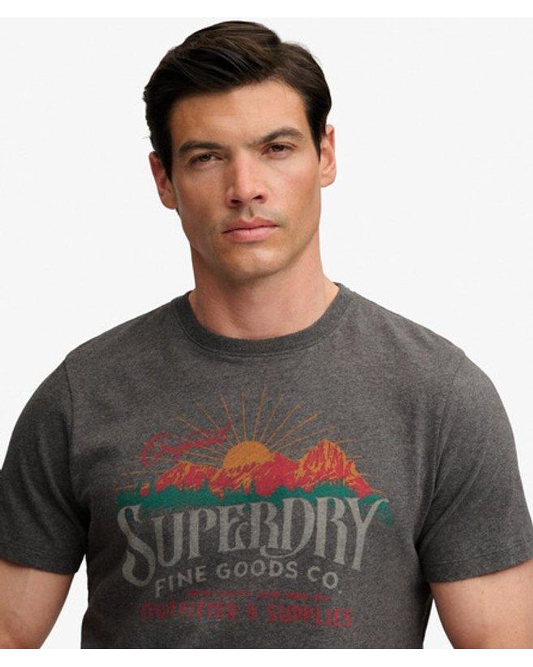 Superdry Black & Co Outdoors Mountain Relaxed T-shirt for men