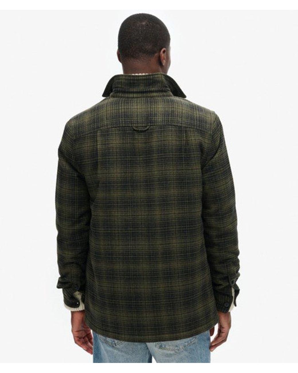 Superdry Black & Co Wool Miller Overshirt for men